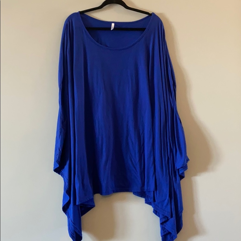 Blue overhead cover